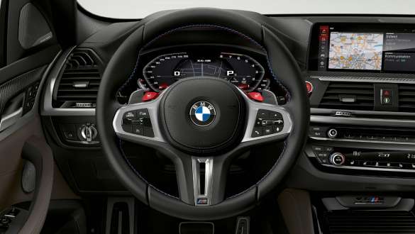 BMW X4 M Competition,多功能M真皮軚環。 BMW X4 M Competition,內飾,駕駛艙,多功能M真皮軚環。