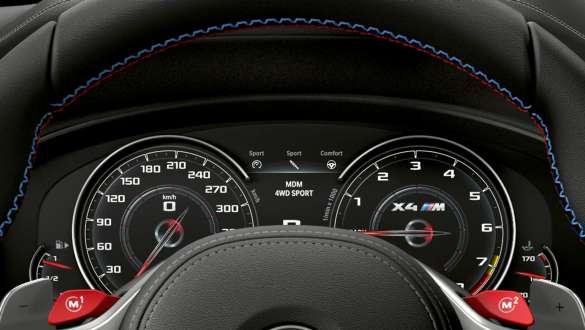 BMW X4 M Competition,M 專用儀錶組合。 BMW X4 M Competition,內飾,駕駛艙,M 專用儀錶組合。