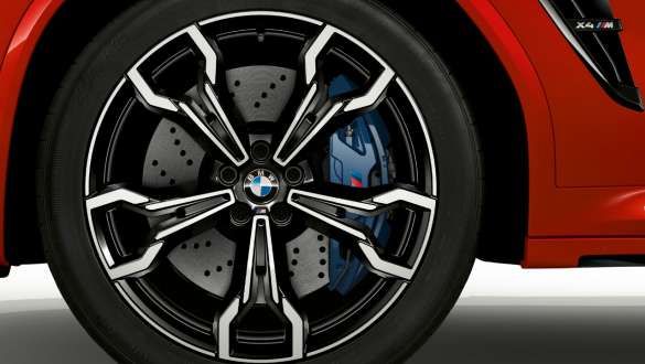 M Compound 制動器 BMW X4 M Competition,Toronto Red 金屬,外觀設計,帶 M 專屬煞車組件的 M 輕合金輪圈。