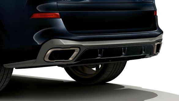 排氣尾管飾面和後擴散器 BMW X5 M50d 排氣尾管飾面和後擴散器 BMW X5 M50d Carbon Black 金屬外觀漆面 G05
