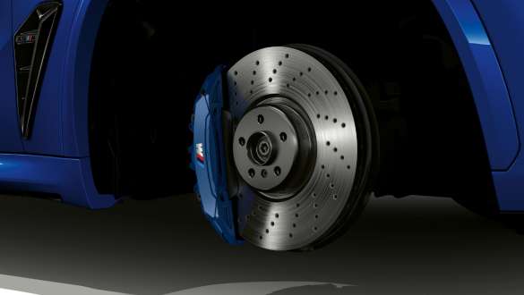 BMW X5 M Competition 的 M Compound 制動器 M Compound 制動器 BMW X5 M Competition F95 特寫