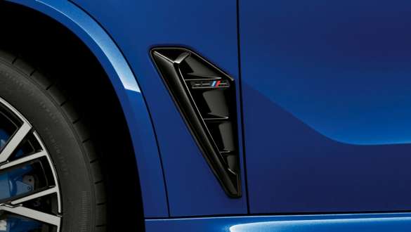 BMW X5 M Competition 的 M 側腮 M 側腮 BMW X5 M Competition F95 Marina Bay Blue 金屬外觀漆面外觀