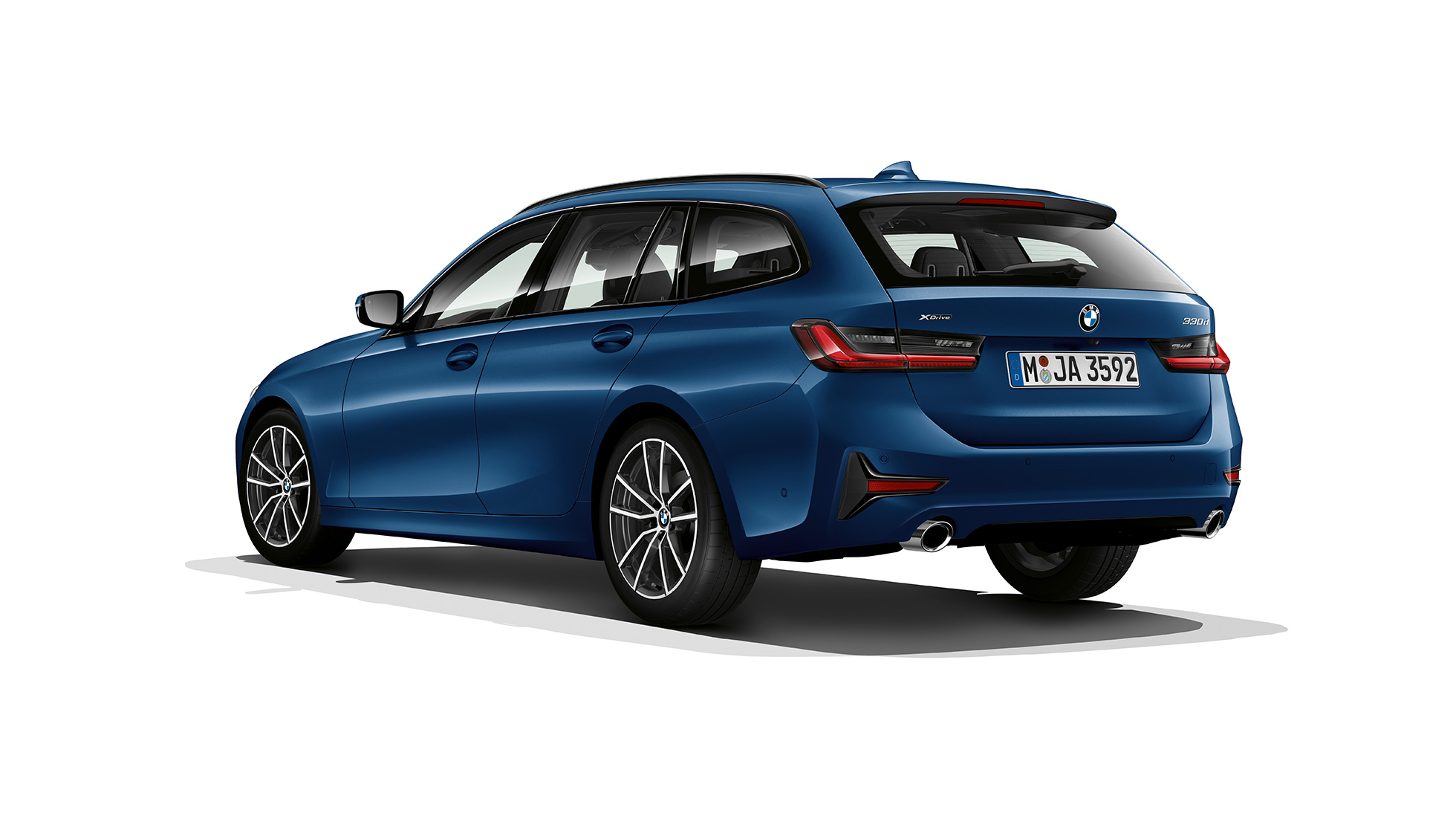 Model Sport Line three-quarter rear shot BMW 3 Series Touring, Model Sport Line three-quarter rear shot