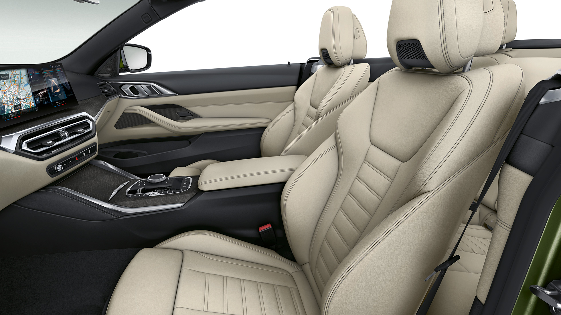 運動型座椅 BMW 4 Series Convertible Model M Sport G23 2020 運動型座椅搭配獨家皮革裝飾 BMW 4 Series Convertible G23 2020 Model M Sport 內飾