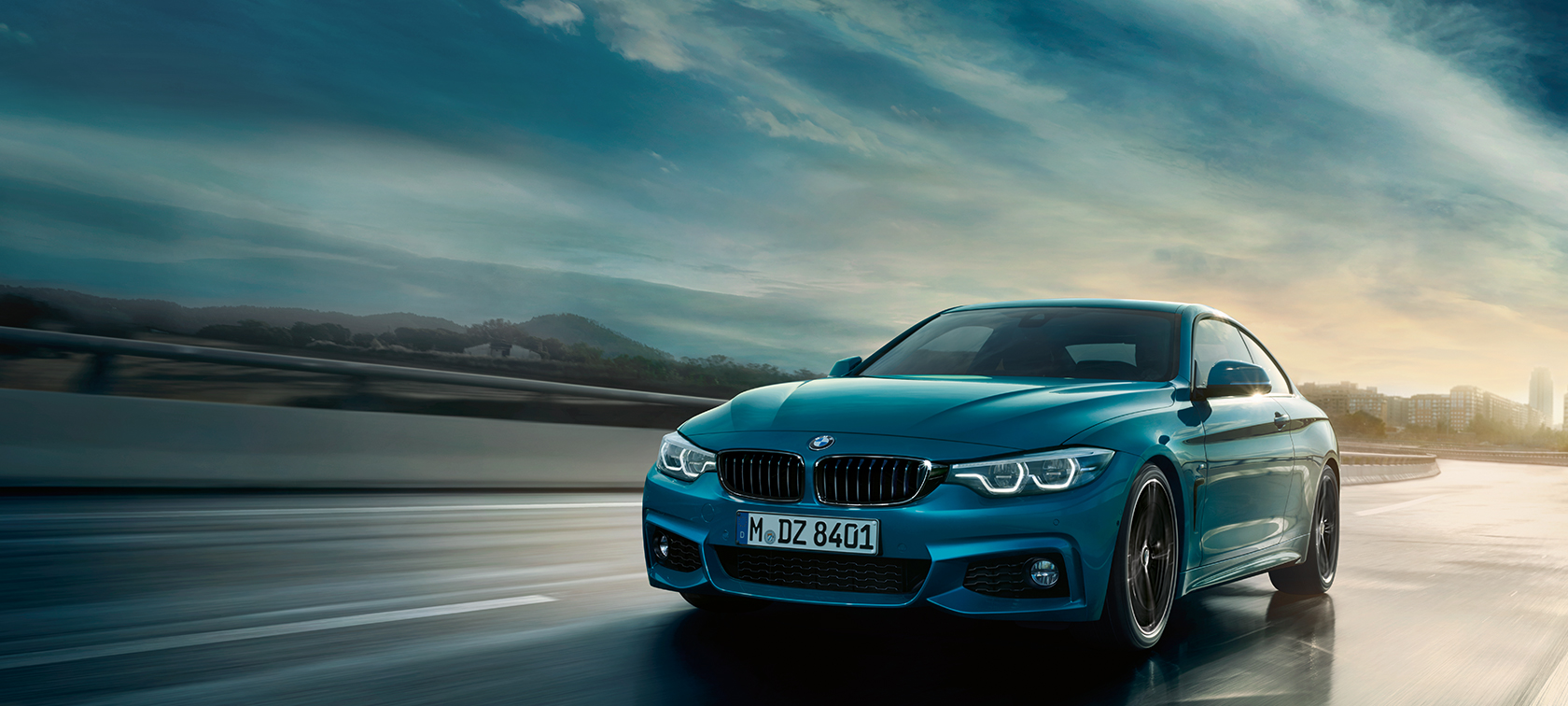 BMW 4 Series Coupé driving shot BMW 4 Series Coupé driving shot