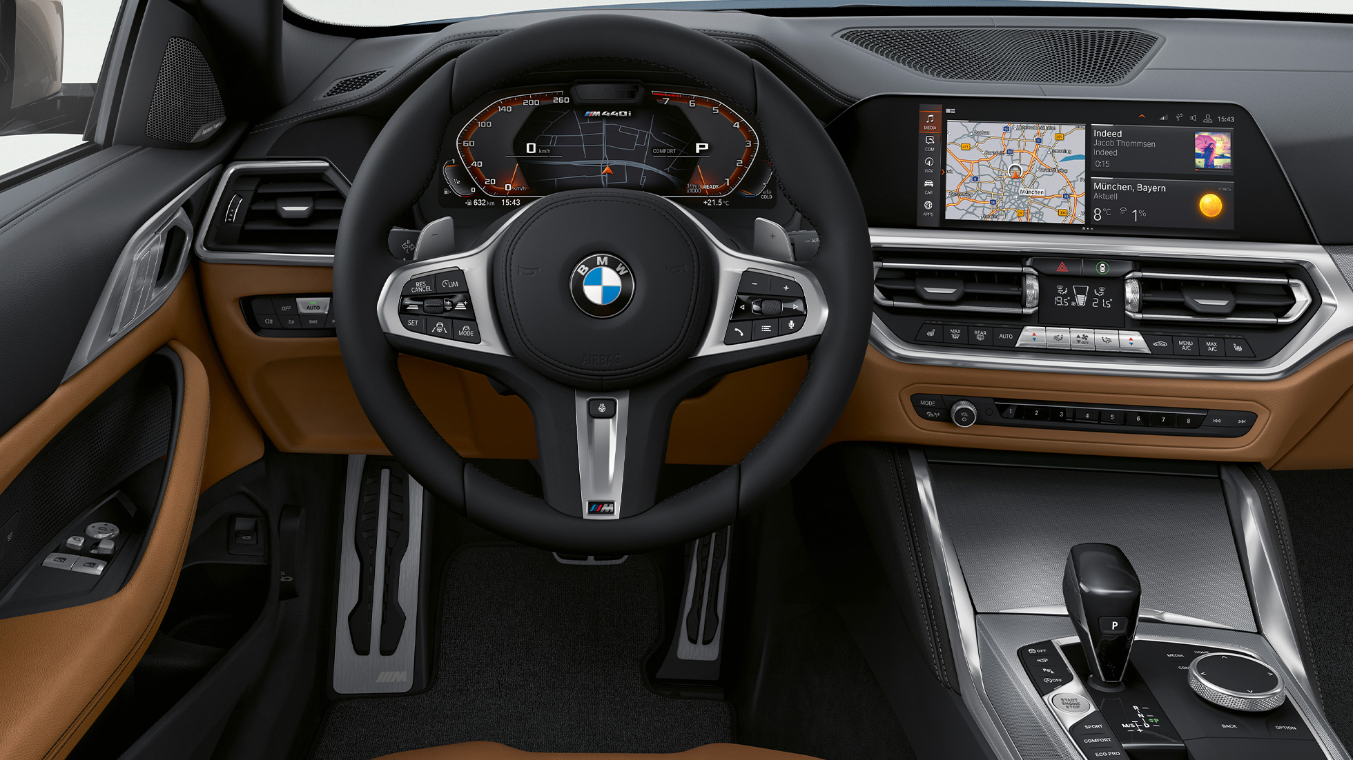 駕駛艙,BMW 4 Series Coupé G22 2020 BMW 4 Series Coupé G22 2020,內飾,駕駛艙