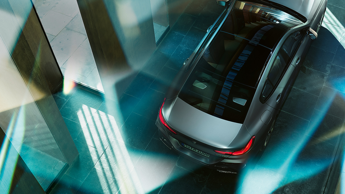 全景天幕天窗,帶大型玻璃表面 BMW 8 Series Gran Coupé,全景天幕天窗,帶大型玻璃表面