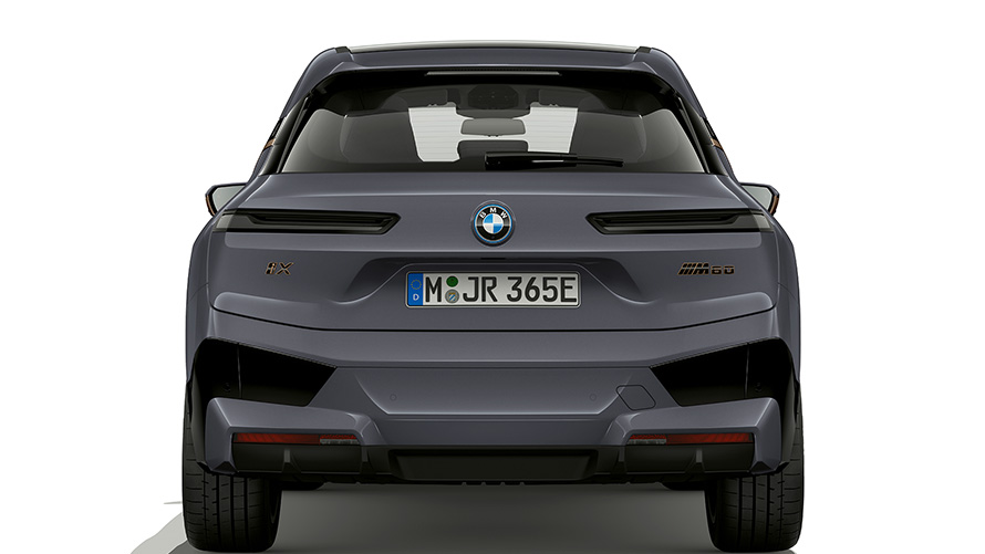 BMW iX M60 i20 2022 電動 SUV BMW Individual Storm Bay metallic  Shadow Line 尾燈後視圖