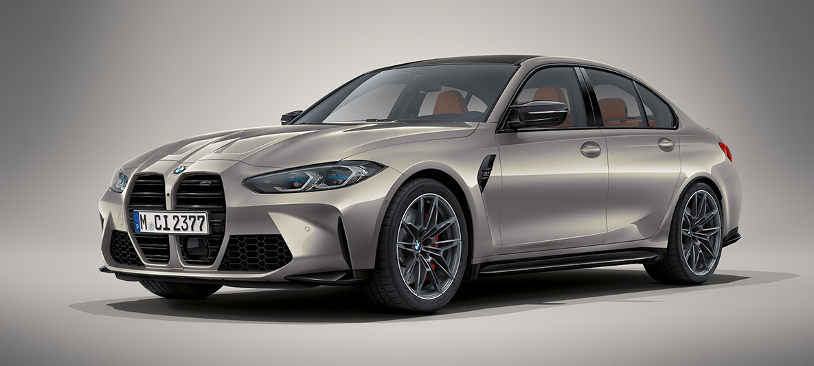 BMW Individual Tanzanite Blue 金屬外觀漆面 BMW M3 Sedan G80 2020 BMW M3 Sedan BMW Individual Tanzanite Blue 金屬外觀漆面 G80 2020 正面四分之三之角度視圖靜止