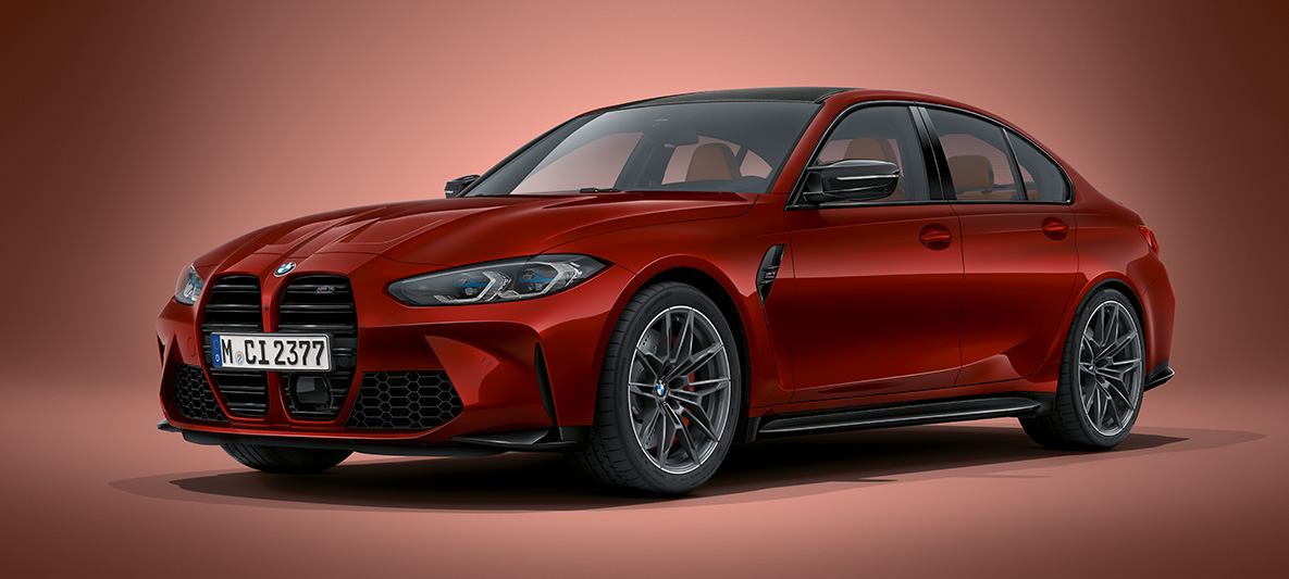 BMW Individual Dravit Grey 金屬外觀漆面 BMW M3 Sedan G80 2020 BMW M3 Sedan BMW Individual Dravit Grey 金屬外觀漆面 G80 2020 正面四分之三之角度視圖靜止