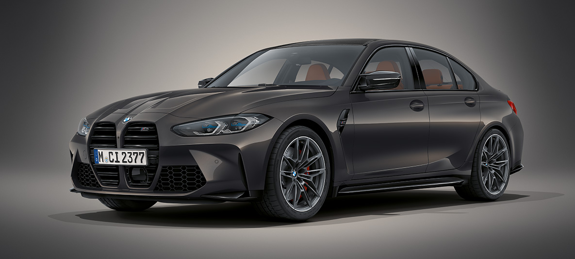BMW Individual Frozen Portimao Blue 金屬外觀漆面 BMW M3 Sedan G80 2020 BMW M3 Sedan BMW Individual Frozen Portimao Blue 金屬外觀漆面 G80 2020 正面四分之三之角度視圖靜止