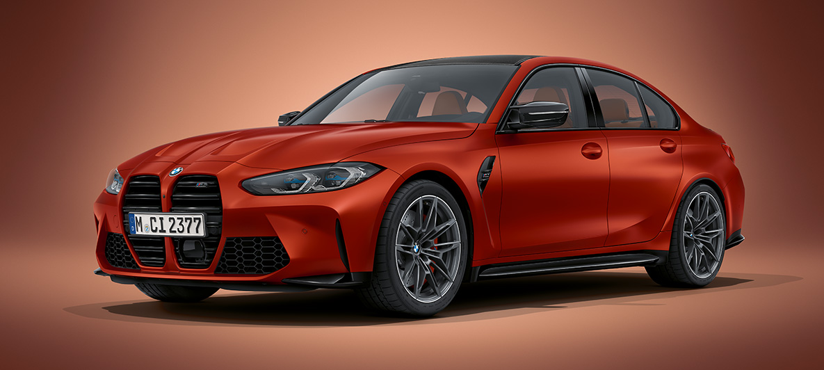 BMW Individual Frozen Black 金屬外觀漆面 BMW M3 Sedan G80 2020 BMW M3 Sedan BMW Individual Frozen Black 金屬外觀漆面 G80 2020 正面四分之三之角度視圖靜止