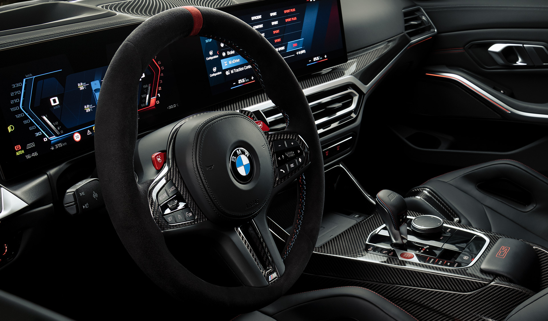 Alcantara 材質 M 多功能軚環 BMW M3 CS G80 BMW M3 CS G80 Alcantara 材質 M 多功能軚環