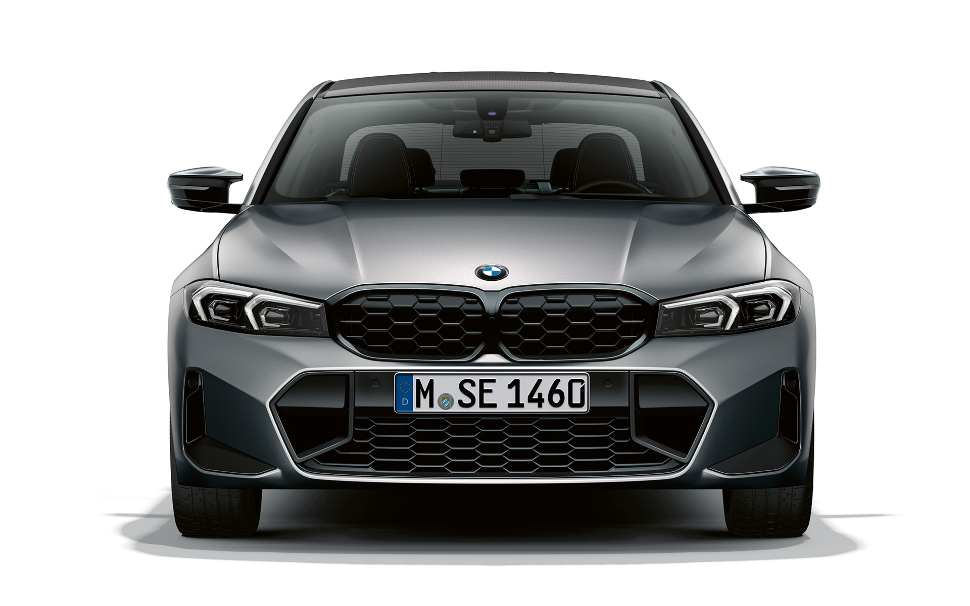 BMW M340i xDrive Sedan G20 BMW Individual Frozen Pure Grey 金屬外觀漆配搭 BMW 雙腎型鬼面罩前視圖