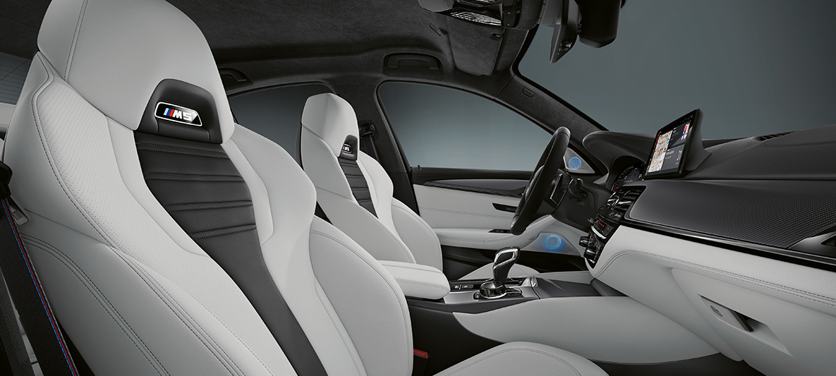 M5 Sport seats. BMW M5 detail M Sp image ort seats.