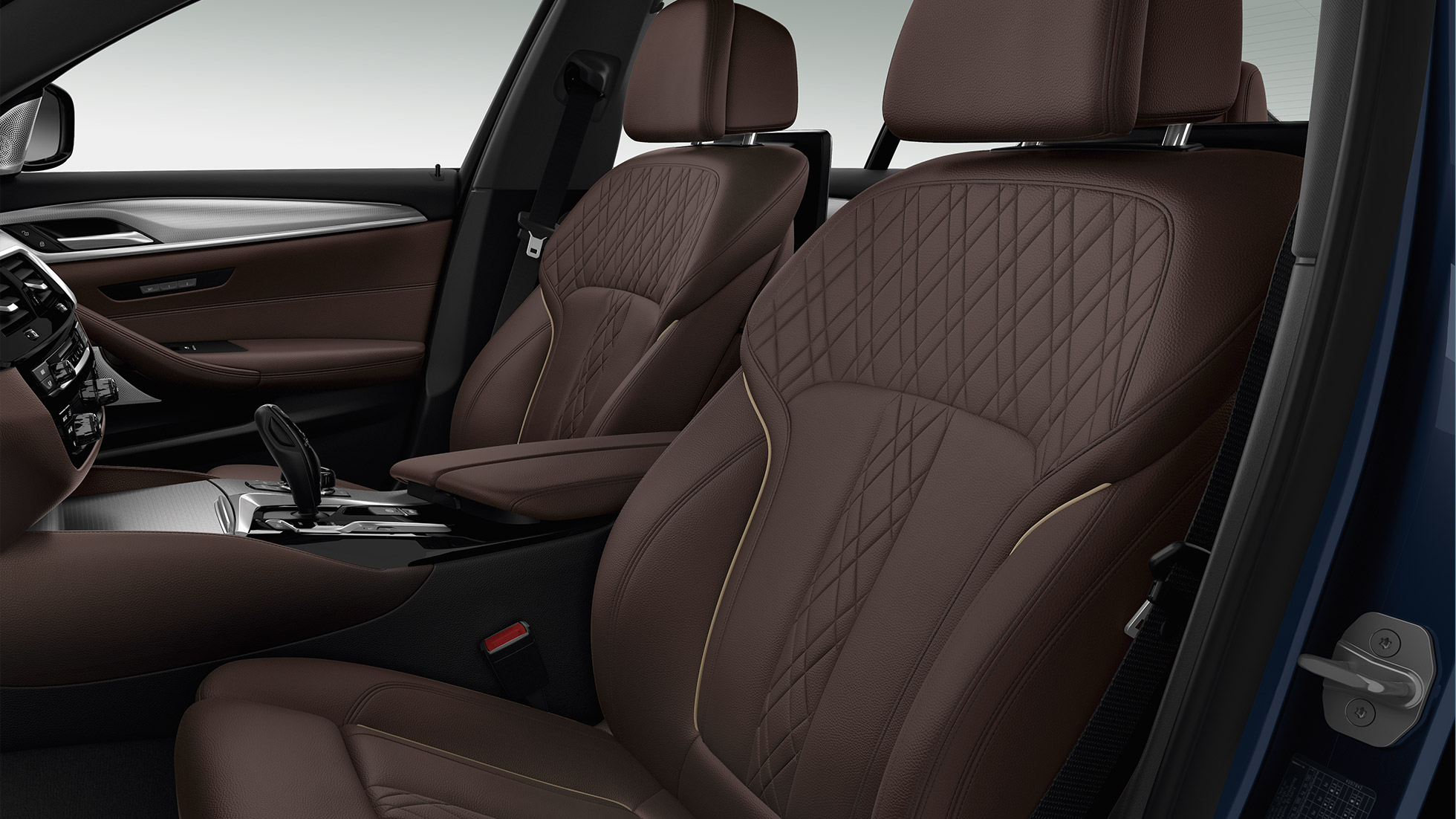 Upholstery. BMW M550i and BMW M550d design interior.