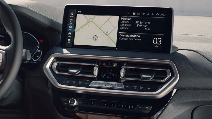 BMW X3 G01 中央資訊顯示螢幕 2021 BMW X3 G01 中央資訊顯示螢幕 2021