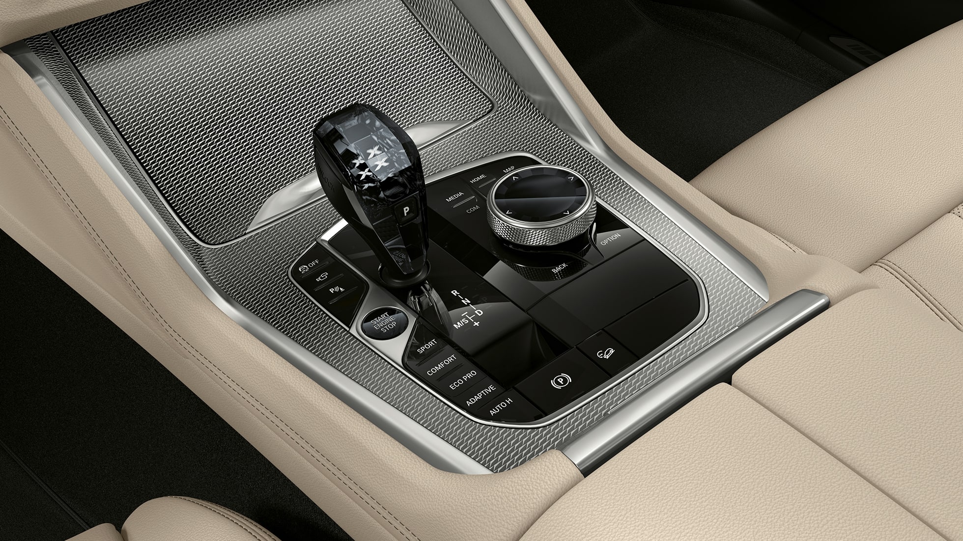 BMW X6,搭配 M Sport 包圍套件,中控台。 BMW X6,內飾,搭配 M Sport 包圍套件,聚焦於中控台。