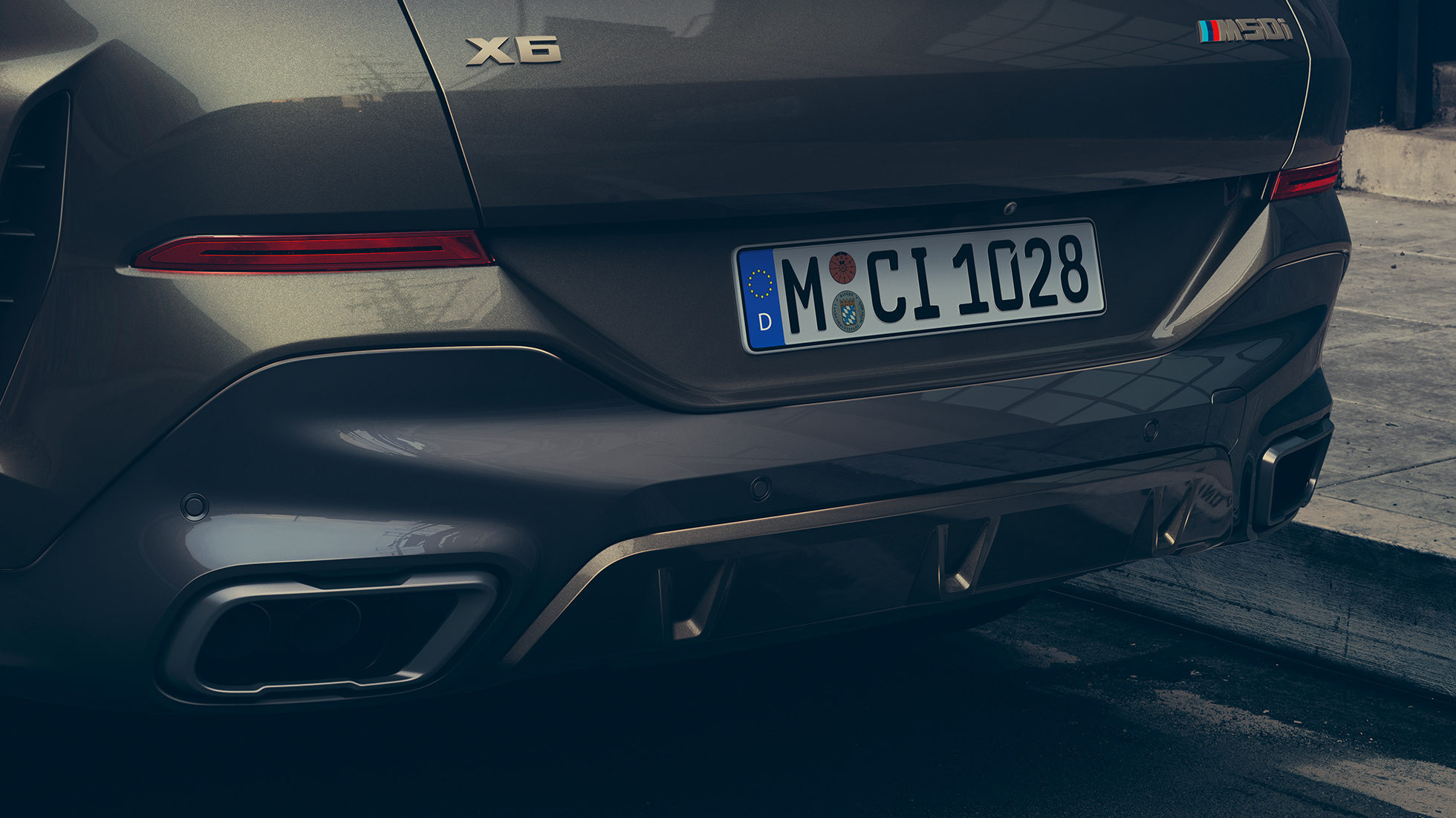 BMW X6 的 M Sport 排氣尾喉 BMW X6 的 M Sport 排氣尾喉特寫