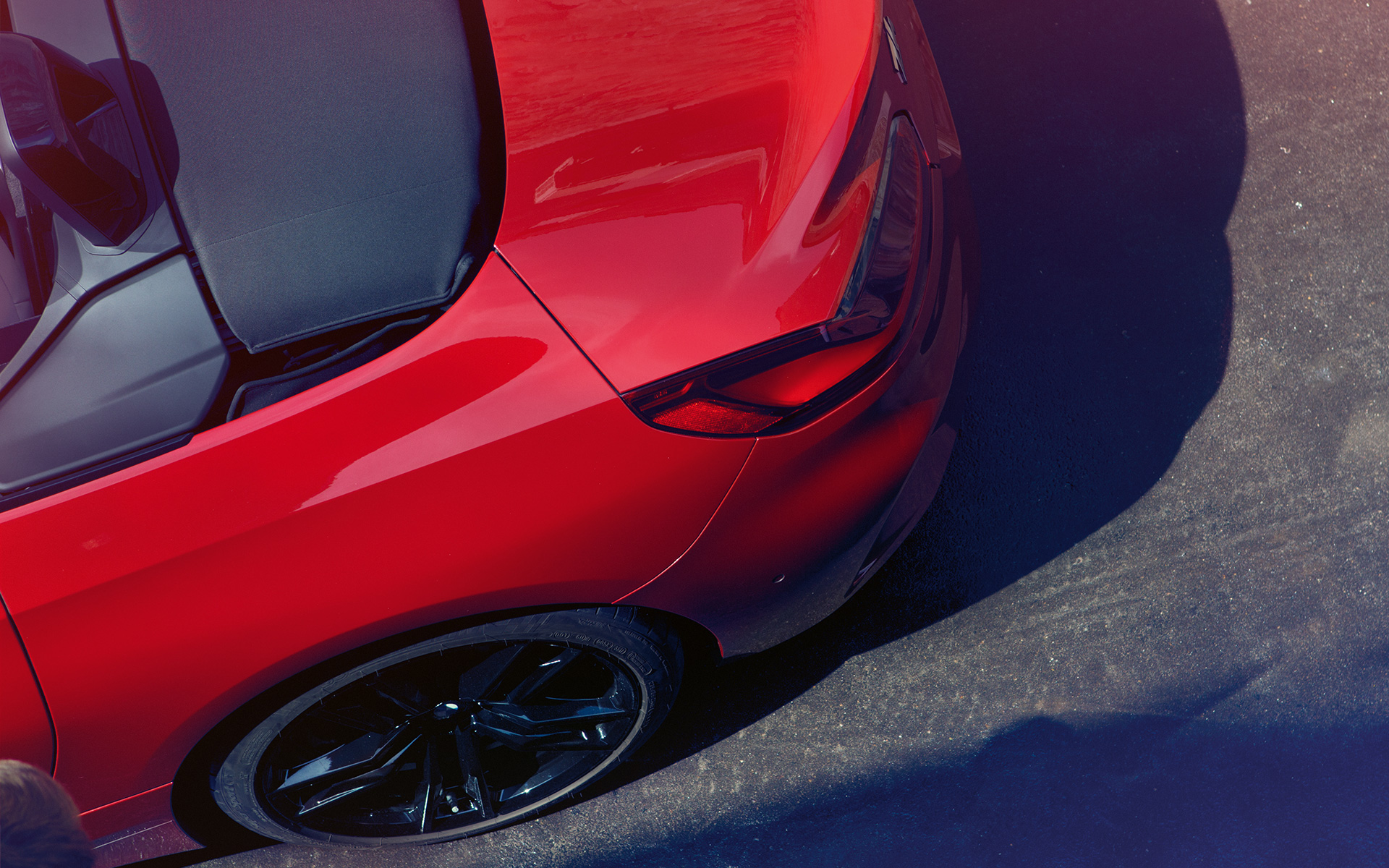BMW Z4 Roadster(G29) rear and rear wheel Bird’s eye view of the rear and rear wheel of the BMW Z4 Roadster (G29)