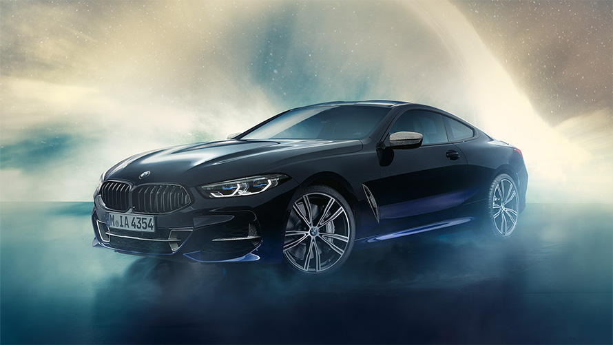 流星雨前的 BMW Individual M850i NIGHT SKY G15 2019 四分之三正面圖