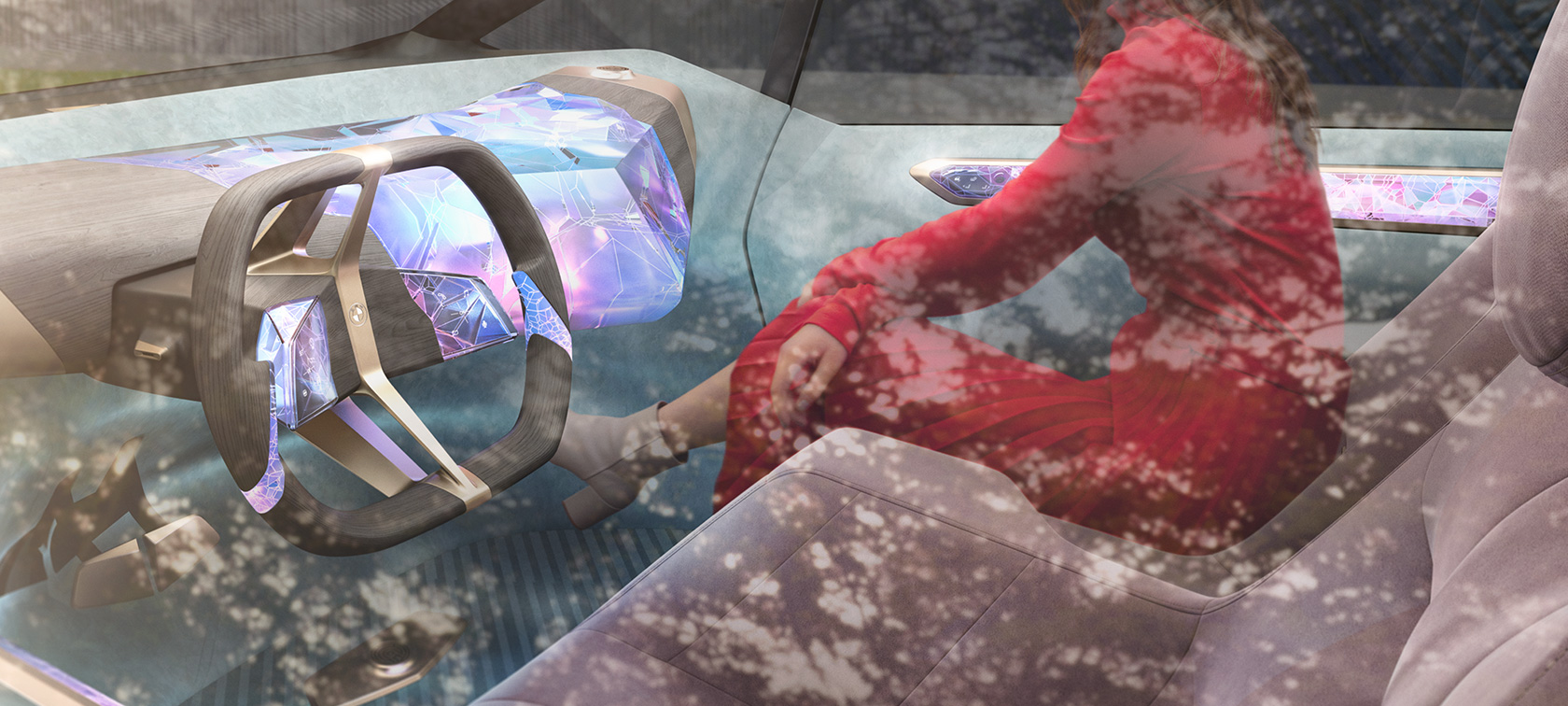 BMW i Vision Circular 2021 內飾設計 BMW i Vision Circular 2021 概念車內飾設計