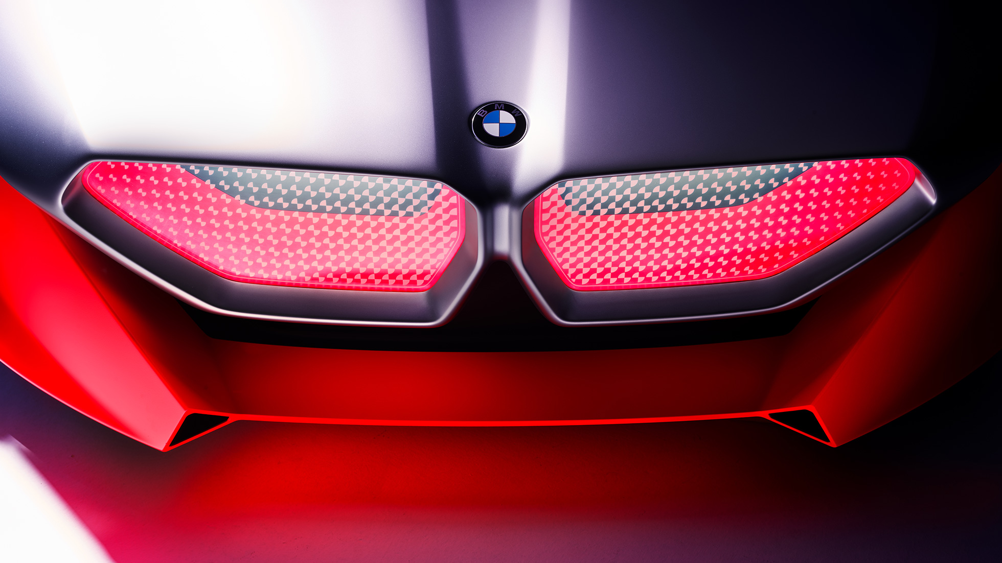 BMW Vision M NEXT 外型,BMW 雙腎形進氣格柵 BMW Vision M NEXT 外型特寫,BMW 雙腎形進氣格柵