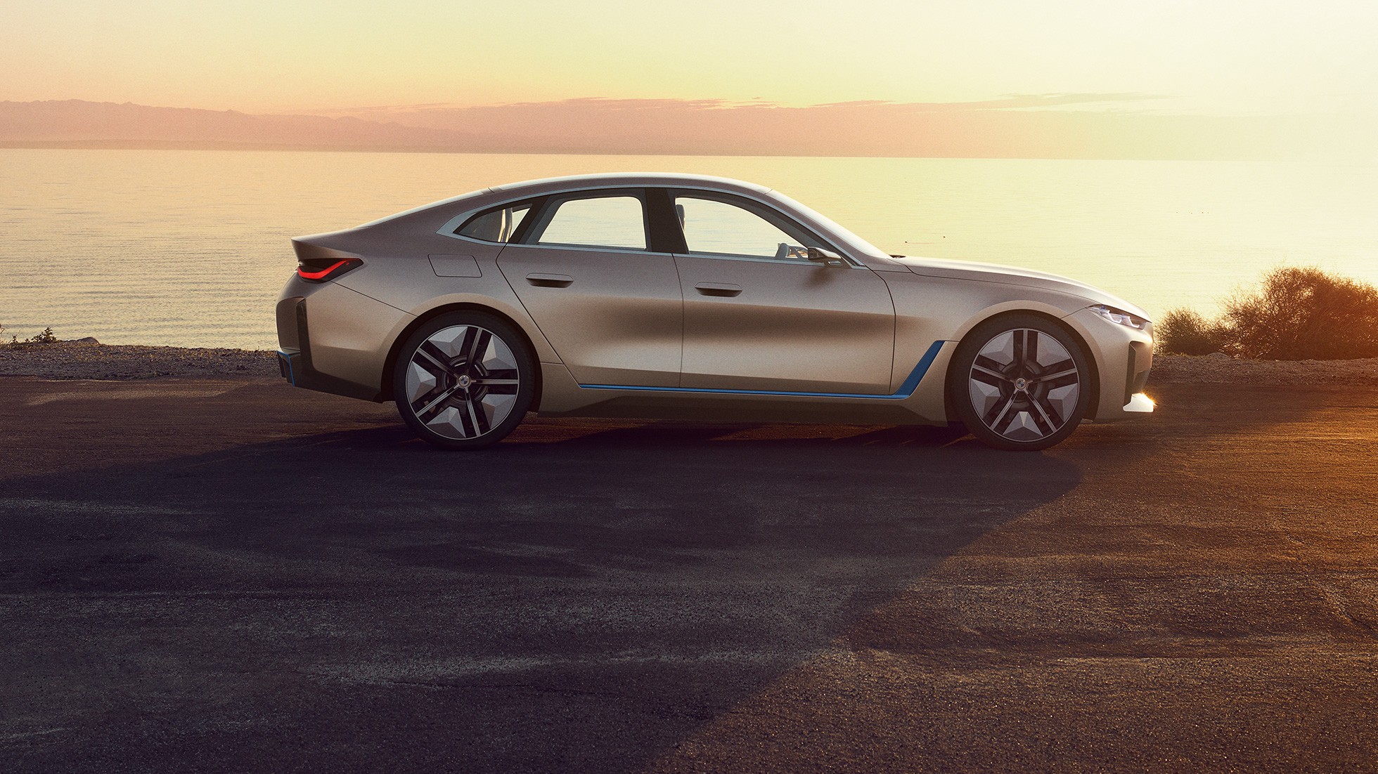 外觀 BMW Concept i4 2020 G26 BMW Concept i4 2020 G26 電動汽車全電動 BMW Gran Coupé 外觀