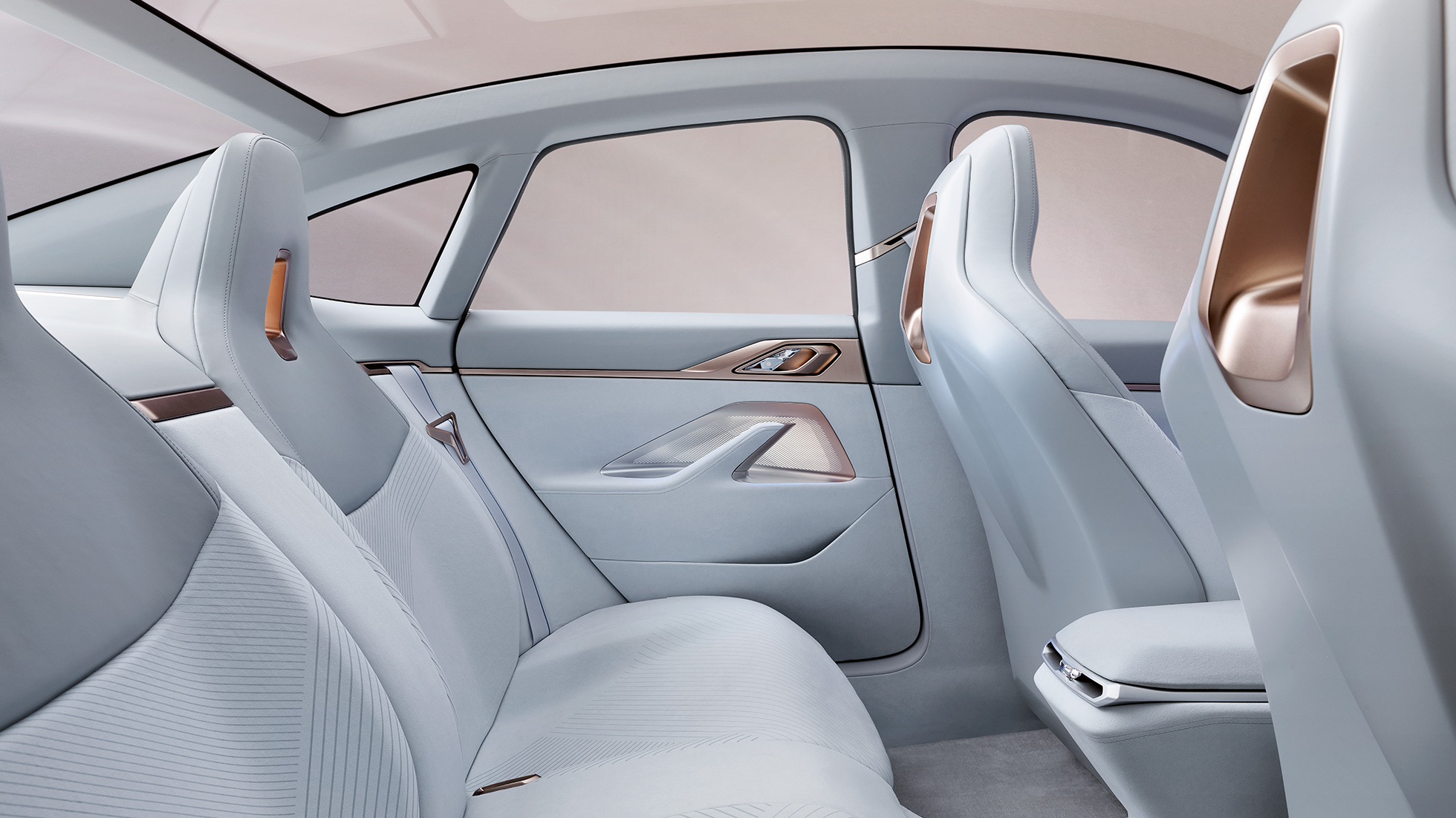 內飾 3 BMW Concept i4 2020 G26 內飾 3 BMW Concept i4 2020 G26 電動汽車全電動 BMW Gran Coupé