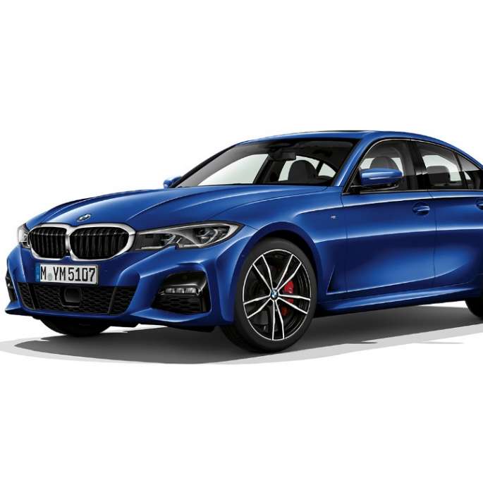 Side still shot of BMW 3 Series Sedan as Model M Sport.