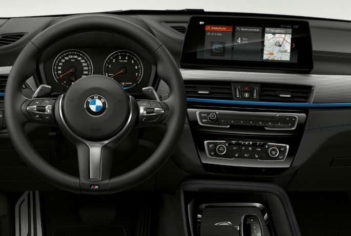 BMW X1, Model M Sport, interior with focus on cokpit