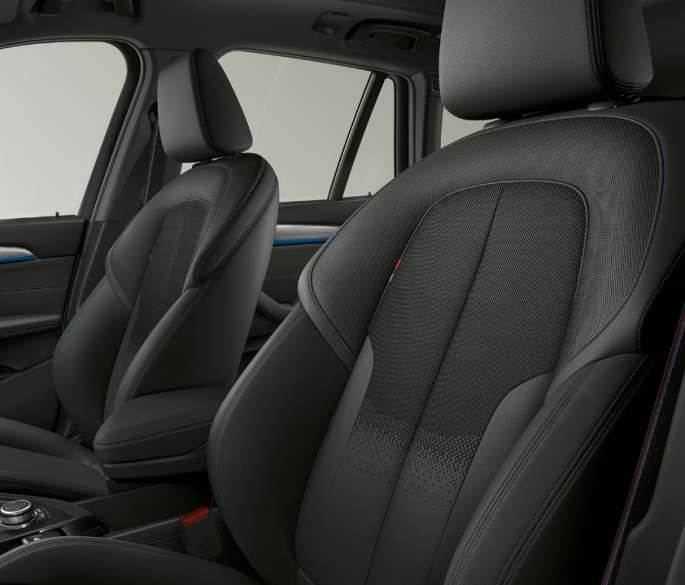 BMW X1, Model M Sport, interior with focus on upholstery